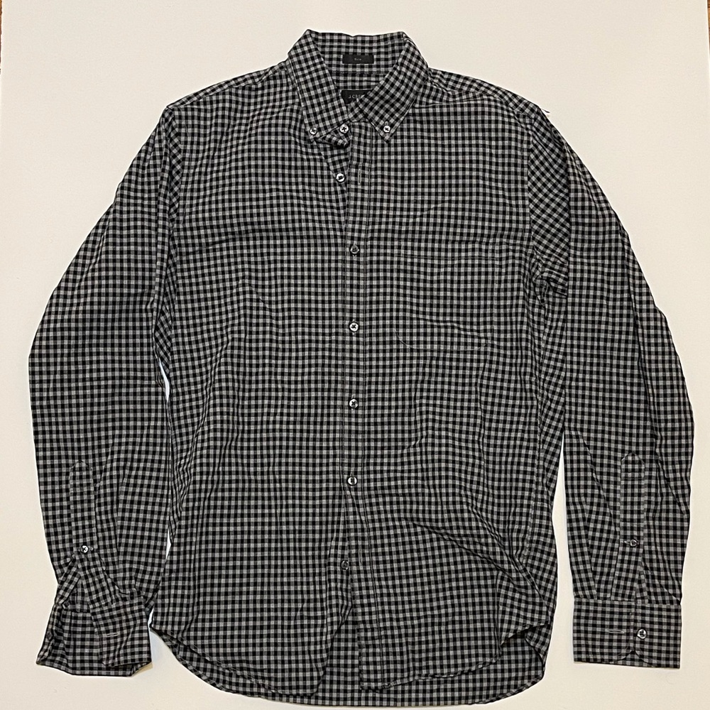 J CREW slim fit checkered shirt Long sleeve men’s small